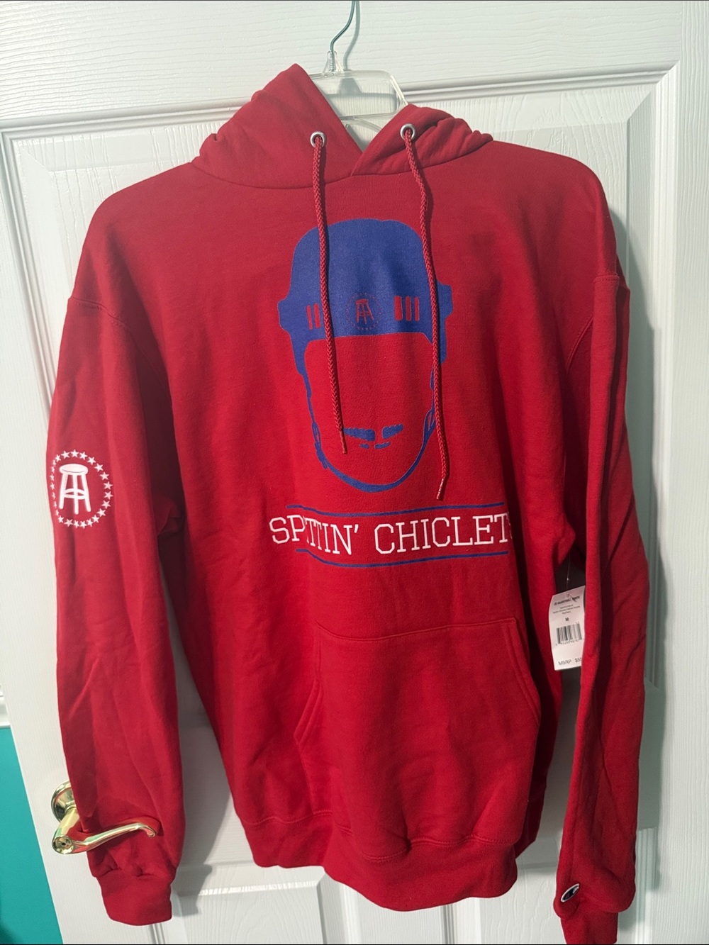 Barstool Sports Red 'Spittin' Chiclets' Men's Hoodie